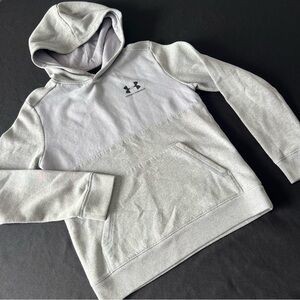 Boys Under Armour Two Tone Light Grey Hoodie YMD